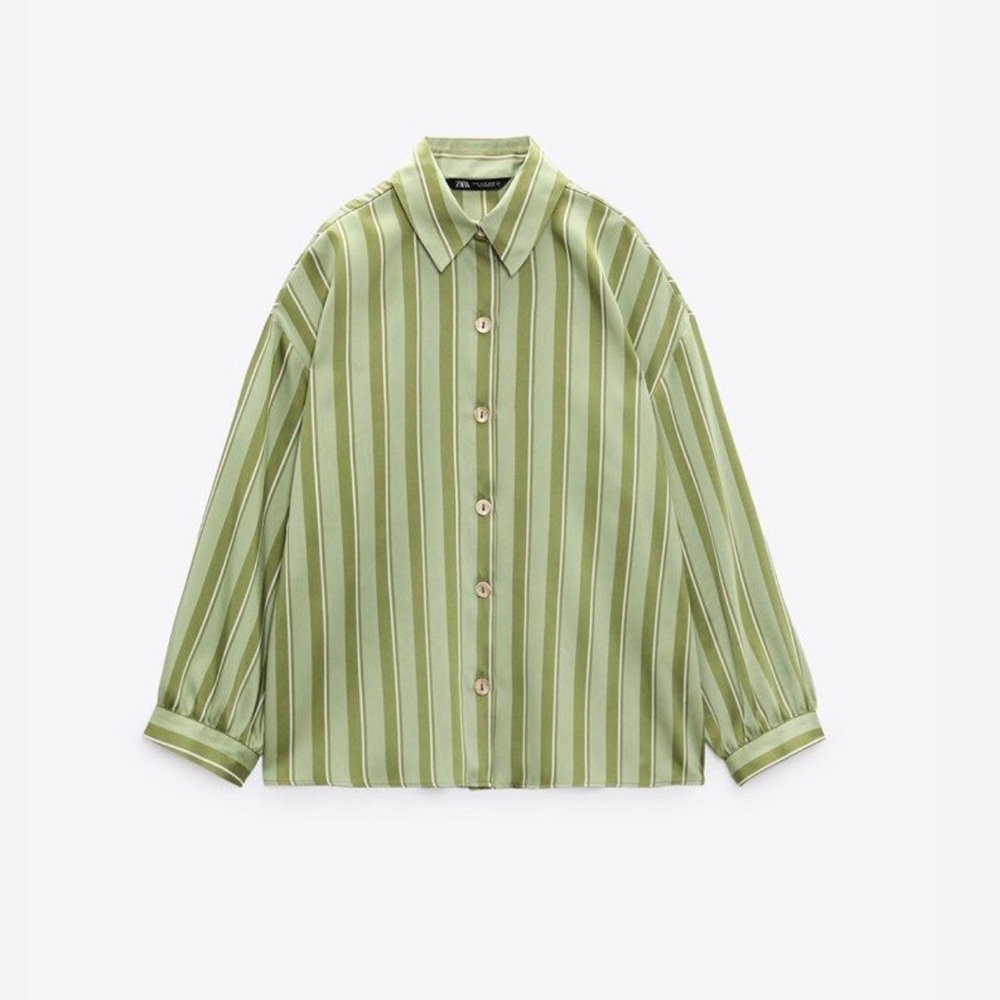 Zara Cute Stripped Silk Blouse